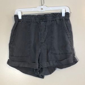 Aerie Grey Paper-Bag Short